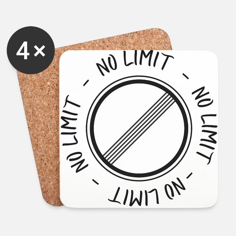No Limit - Untersetzer (4er-Set) - Weiß