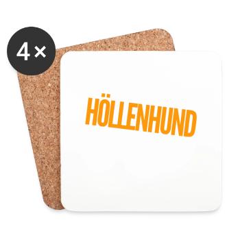 ein Höllenhund - Untersetzer (4er-Set) - Weiß - Vorne