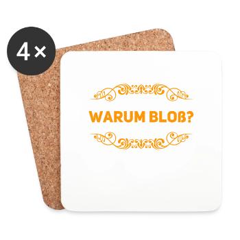 wieso bloß? - Untersetzer (4er-Set) - Weiß - Vorne
