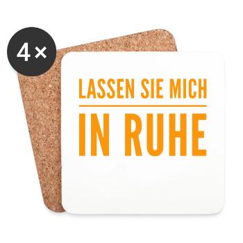 lass das - Untersetzer (4er-Set) - Weiß - Vorne