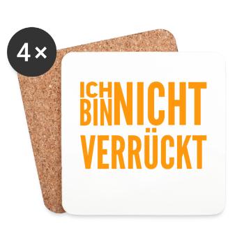 ich bin normal - Untersetzer (4er-Set) - Weiß - Vorne
