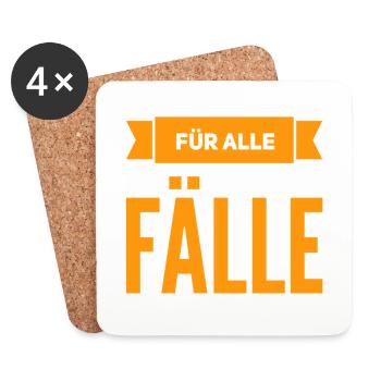 ich bin besonnen - Untersetzer (4er-Set) - Weiß - Vorne