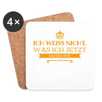 planlos - Untersetzer (4er-Set) - Weiß - Vorne