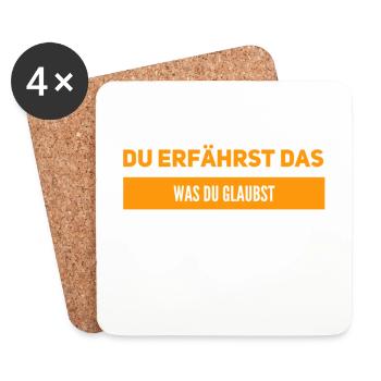 das Gesetz der Resonanz - Untersetzer (4er-Set) - Weiß - Vorne