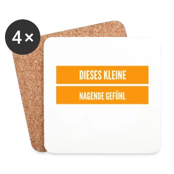 dieses unangenehme Gefühl - Untersetzer (4er-Set) - Weiß - Vorne