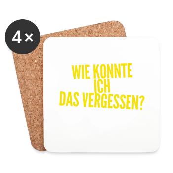 ich bin kopflos - Untersetzer (4er-Set) - Weiß - Vorne