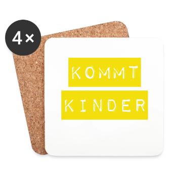 fangen wir endlich an - Untersetzer (4er-Set) - Weiß - Vorne