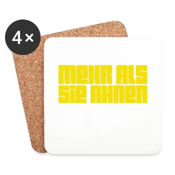in mir steckt mehr - Untersetzer (4er-Set) - Weiß - Vorne