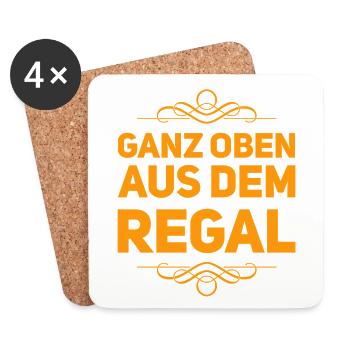 einfach genial - Untersetzer (4er-Set) - Weiß - Vorne