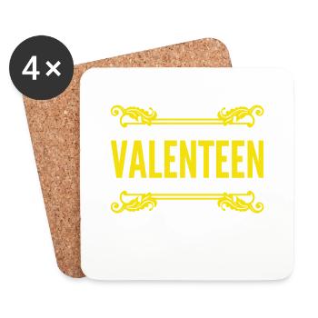 der Valentinstag ist fantastisch - Untersetzer (4er-Set) - Weiß - Vorne