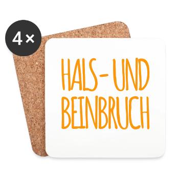 ich wünsche dir viel Erfolg - Untersetzer (4er-Set) - Weiß - Vorne