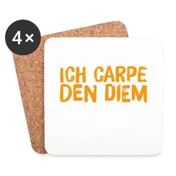 ich möchte den Tag nutzen - Untersetzer (4er-Set) - Weiß - Vorne