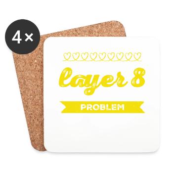 Problem with Layer 8 - Coasters (set of 4) - white - Front