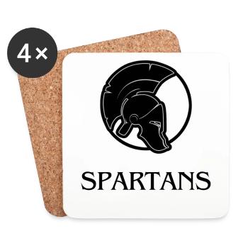 SPARTANS - Untersetzer (4er-Set) - Weiß - Vorne
