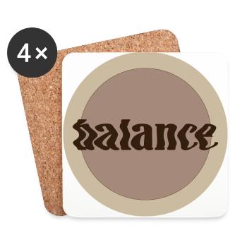 yoga design balance - Untersetzer (4er-Set) - Weiß - Vorne