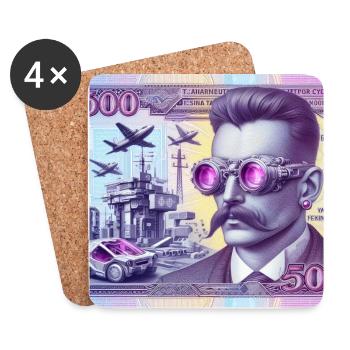cyber note aviator - Dessous de verre (lot de 4) - blanc - Devant