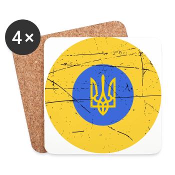 ukraine slava ukraini kiew - Untersetzer (4er-Set) - Weiß - Vorne