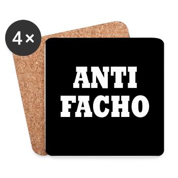Anti facho - Coasters (set of 4) - white - Front