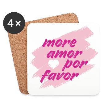 more amor - Untersetzer (4er-Set) - Weiß - Vorne