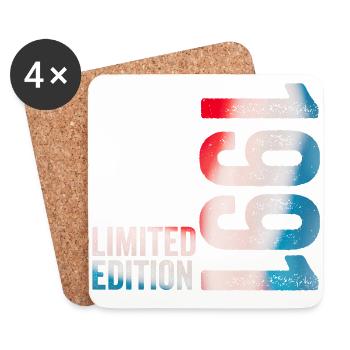 1991 Birthday Gift 1991 Limited Edition - Coasters (set of 4) - white - Front