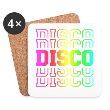 Disco - Coasters (set of 4) - white - Front
