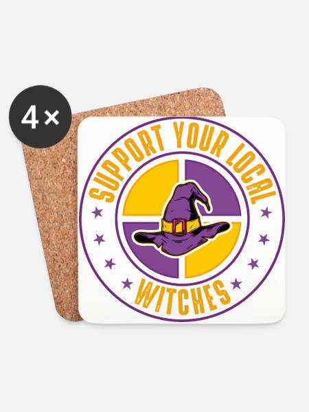 Witches - Untersetzer (4er-Set) - Weiß