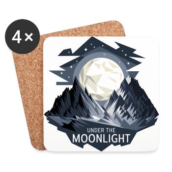 Sous le clair de lune - Dessous de verre (lot de 4) - blanc - Devant