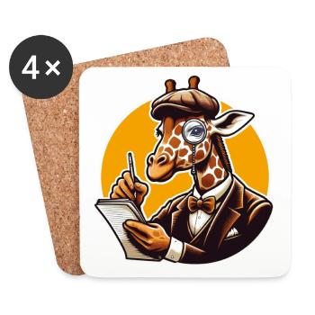 PAPI GIRAFFE - Untersetzer (4er-Set) - Weiß - Vorne