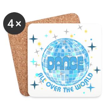 Dansez dans le monde entier - Dessous de verre (lot de 4) - blanc - Devant