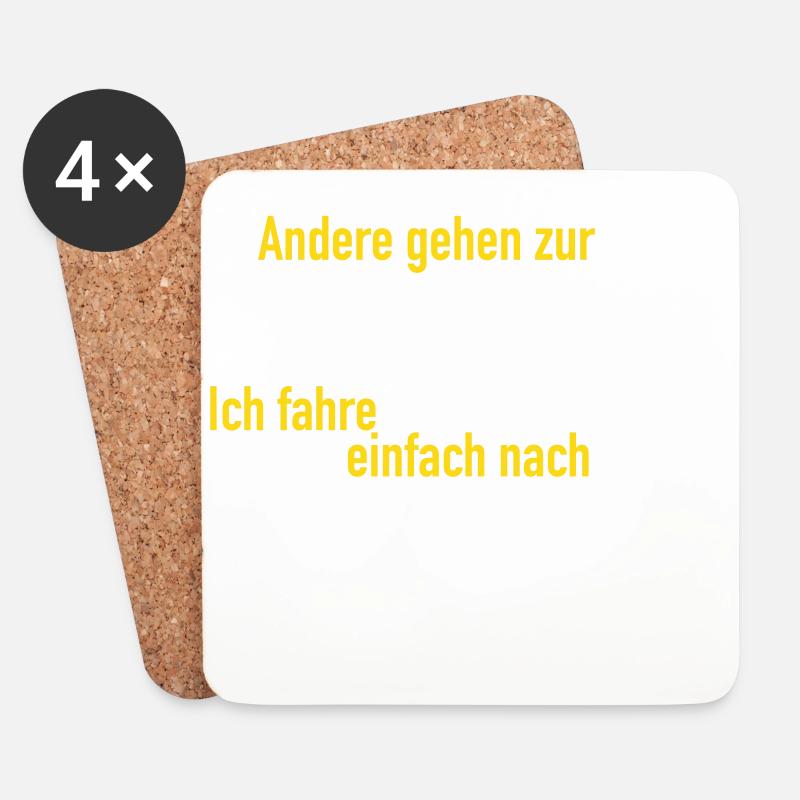 Therapie Borkum - Untersetzer (4er-Set) - Weiß