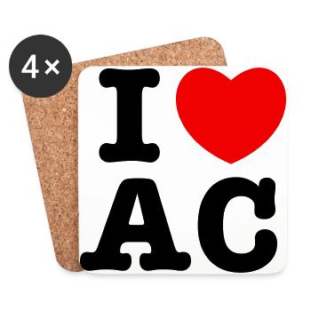 i heart ac - Coasters (set of 4) - white - Front