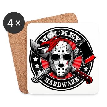 Hockey Blood Sport - Untersetzer (4er-Set) - Weiß - Vorne