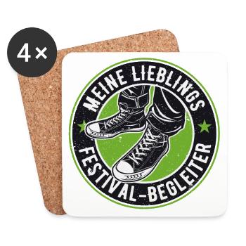 MEIN LIEBLINGS FESTIVAL BEGLEITER - Untersetzer (4er-Set) - Weiß - Vorne