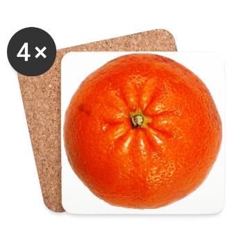 mandarin mandarine veggie gemuese fruits1 - Untersetzer (4er-Set) - Weiß - Vorne