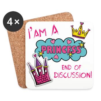 SLOGAN 4 01 - Coasters (set of 4) - white - Front