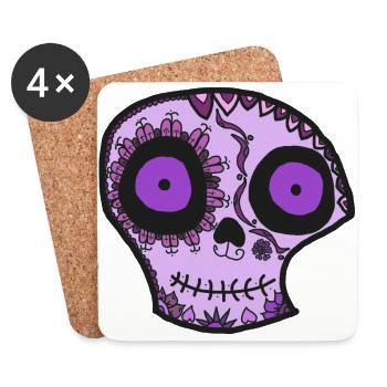 Dias de los muertos - Untersetzer (4er-Set) - Weiß - Vorne