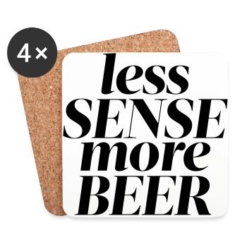 Beer - Untersetzer (4er-Set) - Weiß - Vorne