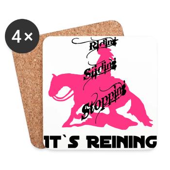 riding_sliding_stopping - Untersetzer (4er-Set) - Weiß - Vorne