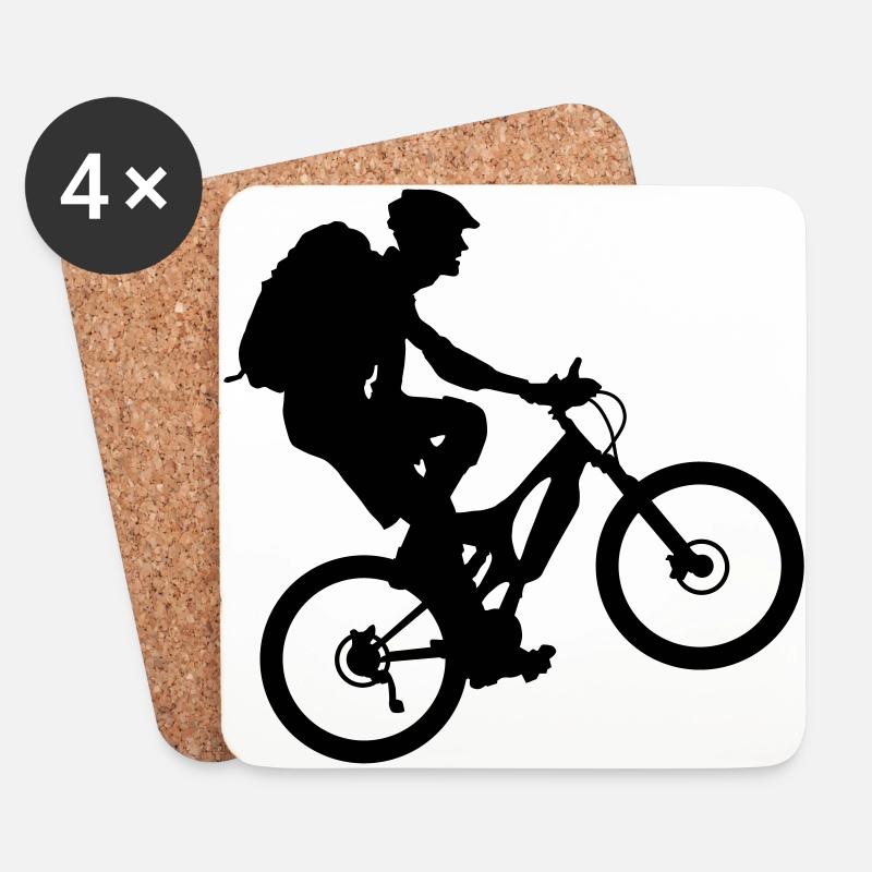 Bike - Untersetzer (4er-Set) - Weiß
