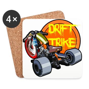 Drift Trike - Coasters (set of 4) - white - Front