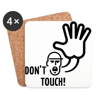 Don t Touch - Untersetzer (4er-Set) - Weiß - Vorne
