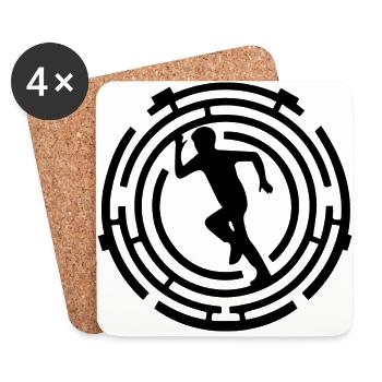 Running - Untersetzer (4er-Set) - Weiß - Vorne