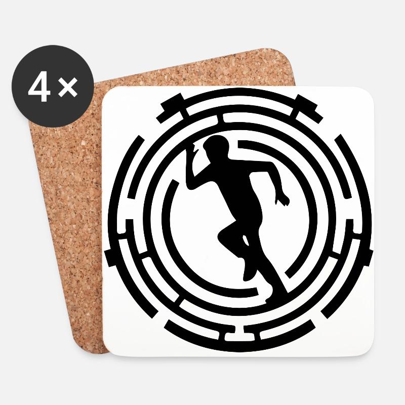 Running - Untersetzer (4er-Set) - Weiß