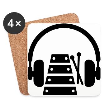 Xylophone - Xylophon - Music - Musik - Musique - Coasters (set of 4) - white - Front