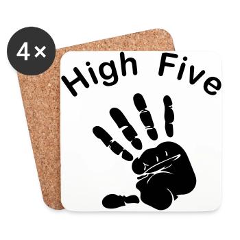 High Five - Untersetzer (4er-Set) - Weiß - Vorne