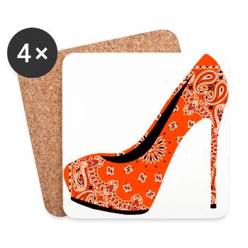High-heeled shoe - Coasters (set of 4) - white - Front
