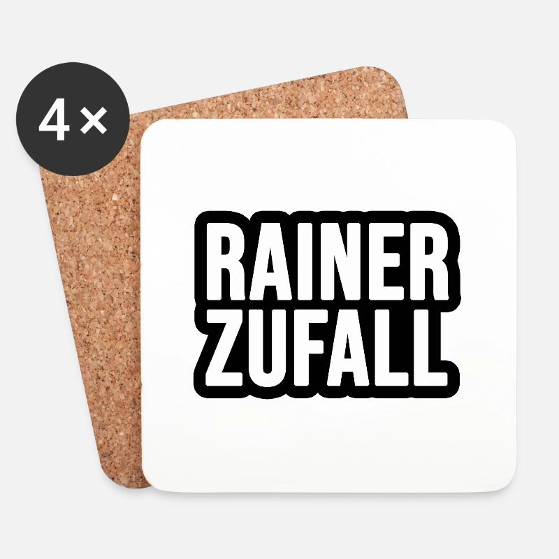 Rainer Zufall - Untersetzer (4er-Set) - Weiß