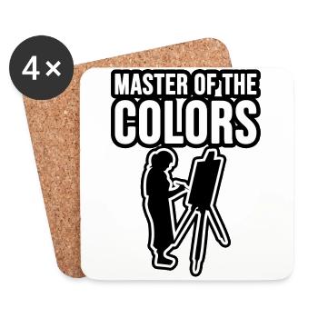 Masters of Colors and Artists - Coasters (set of 4) - white - Front