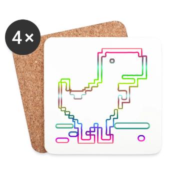 8bitletsgovector - Coasters (set of 4) - white - Front