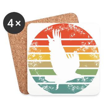 Adler Retro - Coasters (set of 4) - white - Front